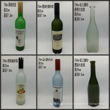 Haonai 1000ml Wine Glass Bottles For Vodka, Tequila, Brandy, Whisky, Wine, Rum With Screw Cap